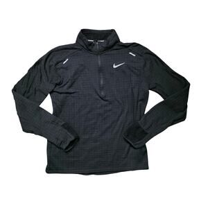 Nike Therma-FIT Repel Element Men’s M Black Quarter Zip Running Pullover
